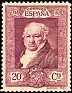 Spain 1930 Goya 20 CTS Lilac Edifil 506